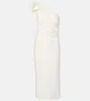 Safiyaa Granalle Draped Crêpe Cocktail Dress In White