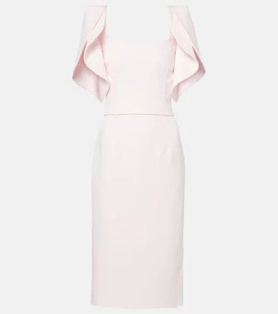 Safiyaa Joan Midi Dress In Barely Pink