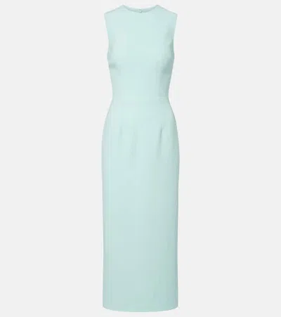 Safiyaa Jodi Crêpe Midi Dress In Green
