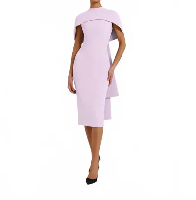 Safiyaa Kalika Midi Dress In Pink In Purple