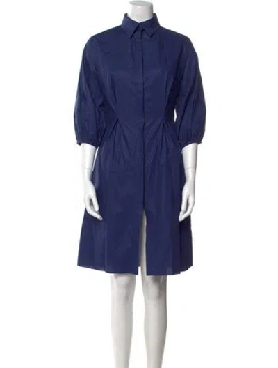Pre-owned Safiyaa Knee-length Dress In Blue