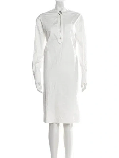 Pre-owned Safiyaa Knee-length Dress W/ Tags In Neutrals
