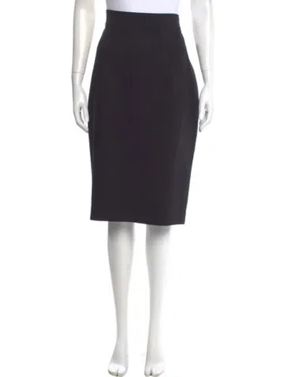 Pre-owned Safiyaa Knee-length Skirt In Black