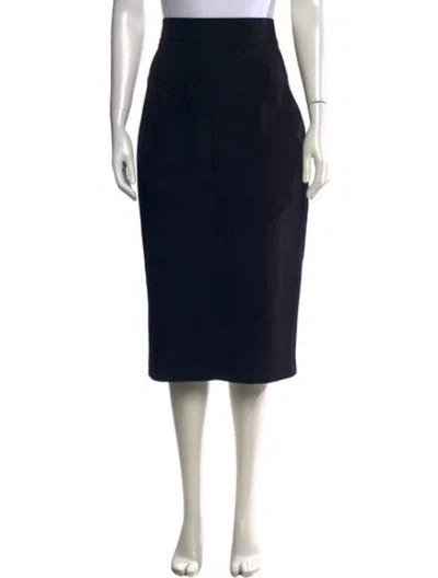 Pre-owned Safiyaa Knee-length Skirt In Black
