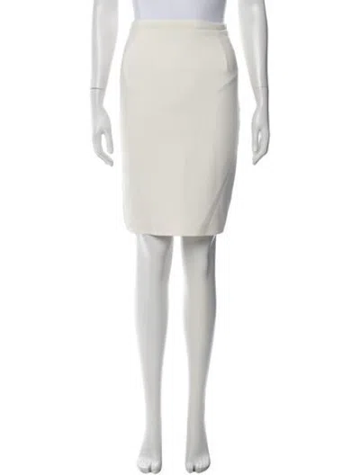 Pre-owned Safiyaa Knee-length Skirt In Neutrals
