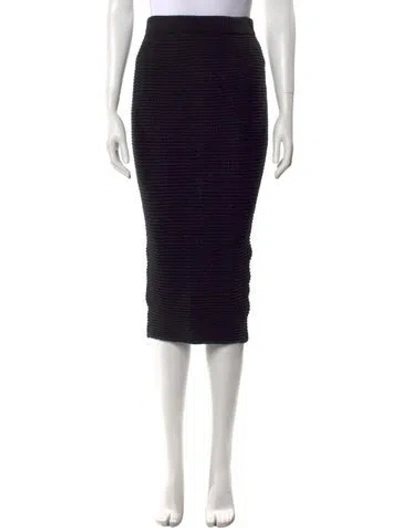 Pre-owned Safiyaa Knee-length Skirt W/ Tags In Black