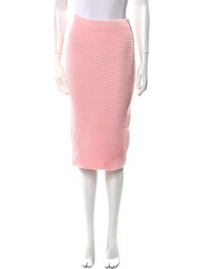 Pre-owned Safiyaa Knee-length Skirt W/ Tags In Pink