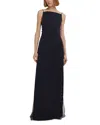 Safiyaa Embellished Leah Gown In Midnight Navy