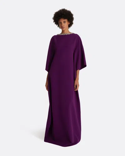 Safiyaa London Amarella Currant Long Dress