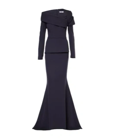 Safiyaa London Andra Gown In Black