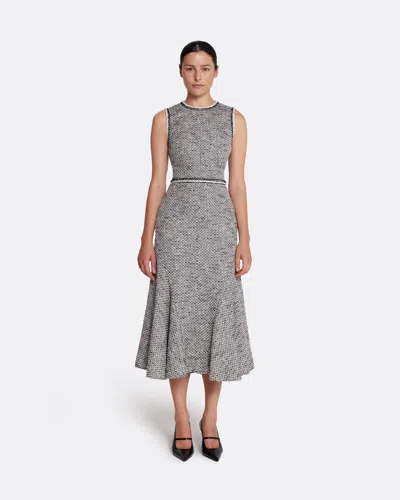 Safiyaa London Andrea Midi Dress In Greyscale