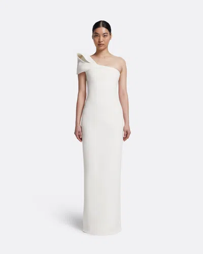 Safiyaa London Blanchette Long Dress In Ivory
