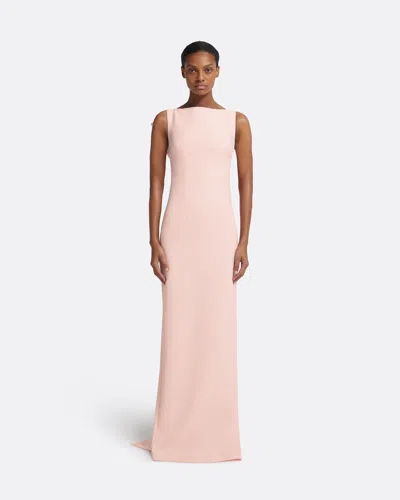Safiyaa London Celestia Pale Pink Long Dress
