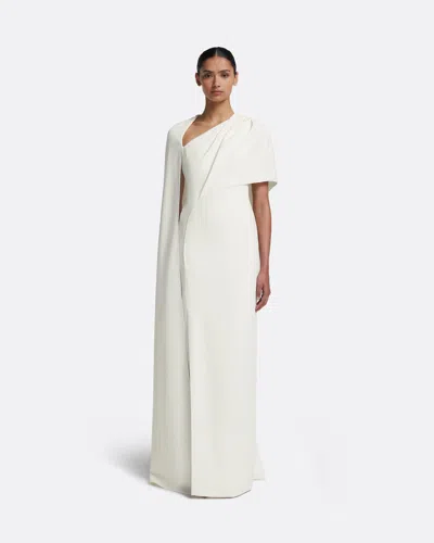Safiyaa London Contessa Long Dress In Ivory