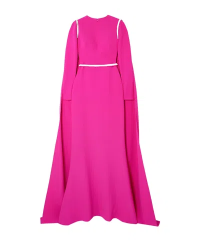 Safiyaa London Elegant Burgundy Evening Gown In White