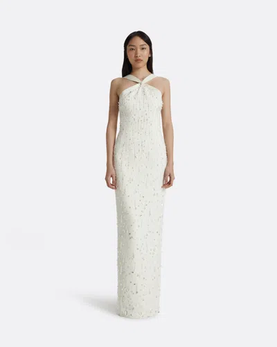 Elspeth Ivory Long Dress from Safiyaa