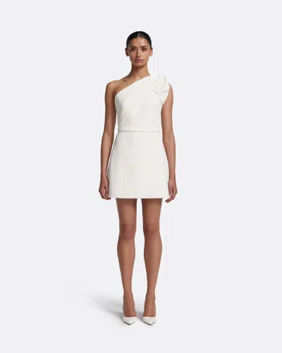 Safiyaa London Jaden Short Dress In Ivory