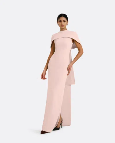Safiyaa London Kalika Long Dress In Pale Pink
