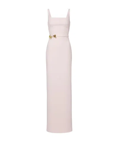 Safiyaa London Kristena Embellished Gown In Neutral