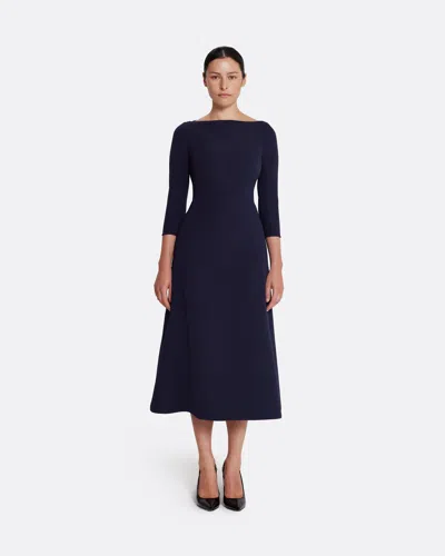 Safiyaa London Luciana Midi Dress In Azurite