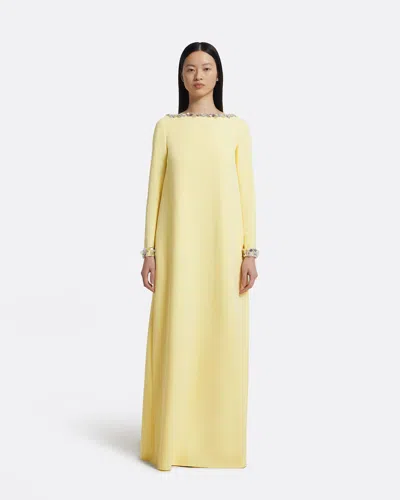 Safiyaa London Naimal Pale Yellow Long Dress