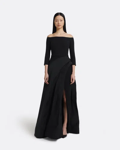 Safiyaa London Nila Long Dress In Black