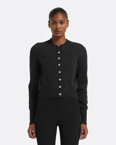 Safiyaa London Selen Cardigan In Black Melange