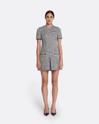 Safiyaa London Virna Short Dress In Greyscale
