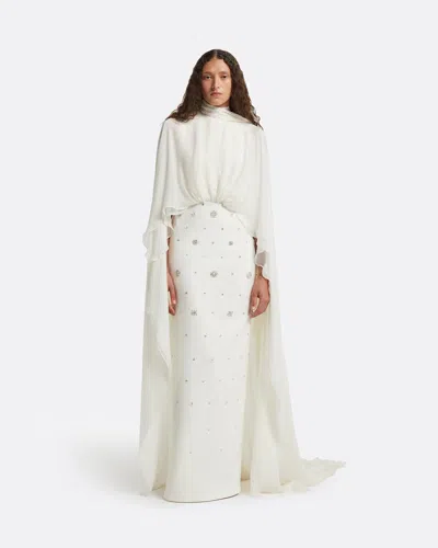 Safiyaa London Yulena Ivory Long Dress