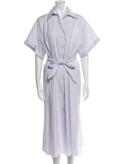 Pre-owned Safiyaa Long Dress In Purple