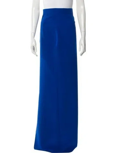 Pre-owned Safiyaa Long Skirt In Blue
