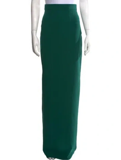 Pre-owned Safiyaa Long Skirt In Green