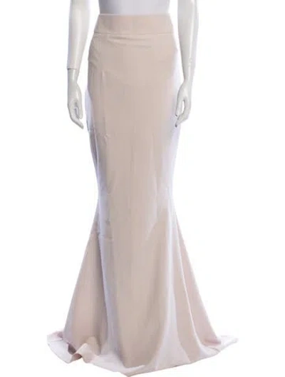 Pre-owned Safiyaa Long Skirt In Neutral