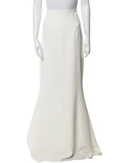 Pre-owned Safiyaa Long Skirt In Neutral