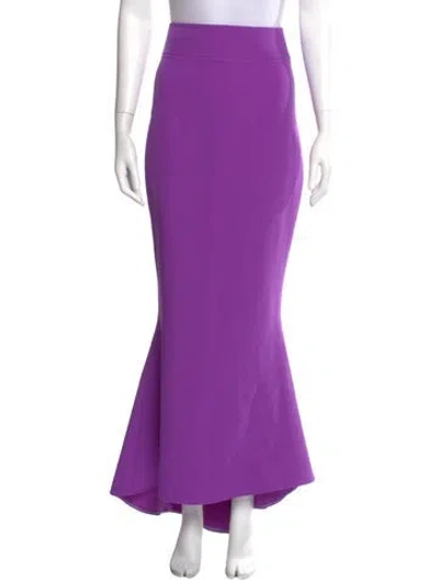Pre-owned Safiyaa Long Skirt In Purple