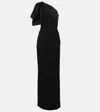 Safiyaa Maelys Crêpe Gown In Black