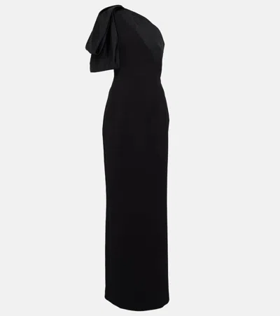 Safiyaa Maelys Crêpe Gown In Black