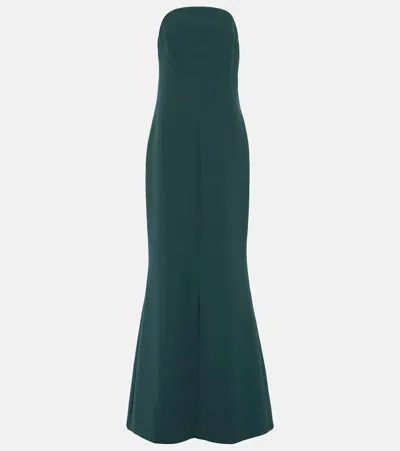 Safiyaa Makkari Crêpe Gown In Red