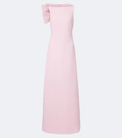 Safiyaa Mallory Crêpe Gown In Pink