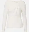 Safiyaa Manya Crêpe Top In White