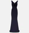 Safiyaa Melina Embellished Crêpe Gown