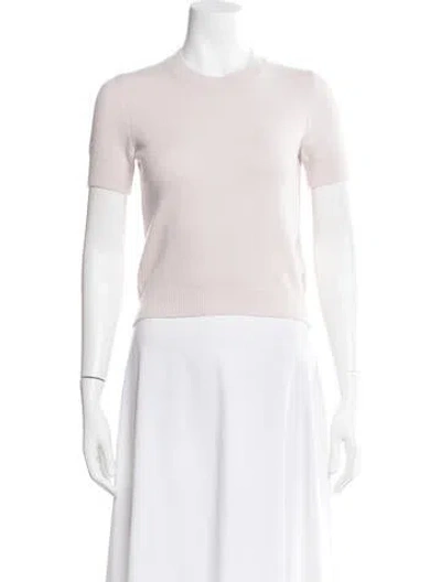 Pre-owned Safiyaa Merino Wool Crew Neck Top W/ Tags In Pink