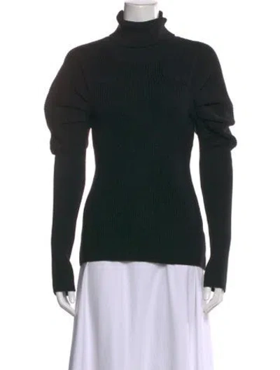 Pre-owned Safiyaa Merino Wool Turtleneck Sweater In Black