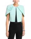 Safiyaa Micah Structured Cape Jacket In Blue