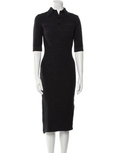 Pre-owned Safiyaa Midi Length Dress W/ Tags In Blue