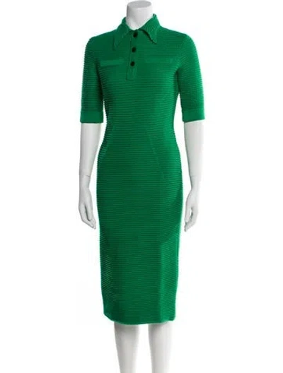 Pre-owned Safiyaa Midi Length Dress W/ Tags In Green
