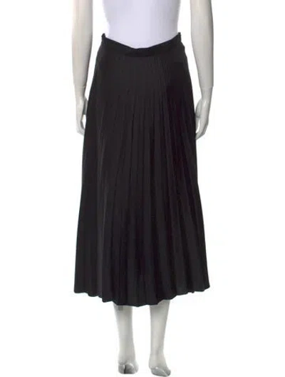Pre-owned Safiyaa Midi Length Skirt In Black