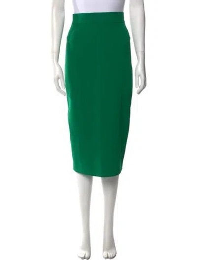 Pre-owned Safiyaa Midi Length Skirt In Green