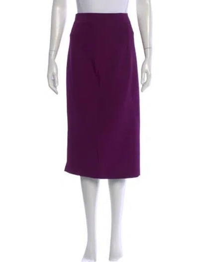 Pre-owned Safiyaa Midi Length Skirt In Purple