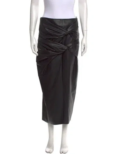Pre-owned Safiyaa Midi Length Skirt W/ Tags In Black